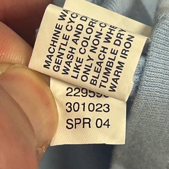 Gap Kids Light Blue V-Neck Top With Satin Trim Girls Size 12 NWT - Picture 11 of 13